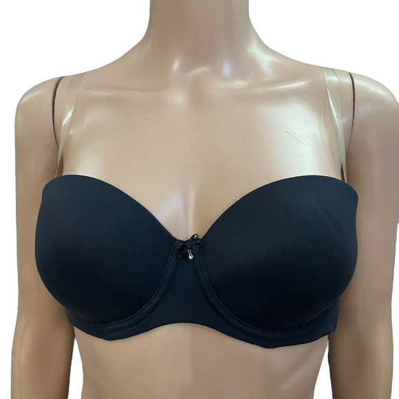 Soma Embraceable Multi-way Bra Black Removable Straps Strapless Wired - Picture 1 of 6